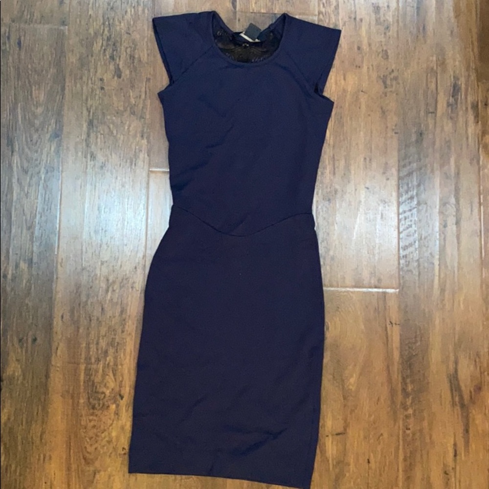 Body con navy dress